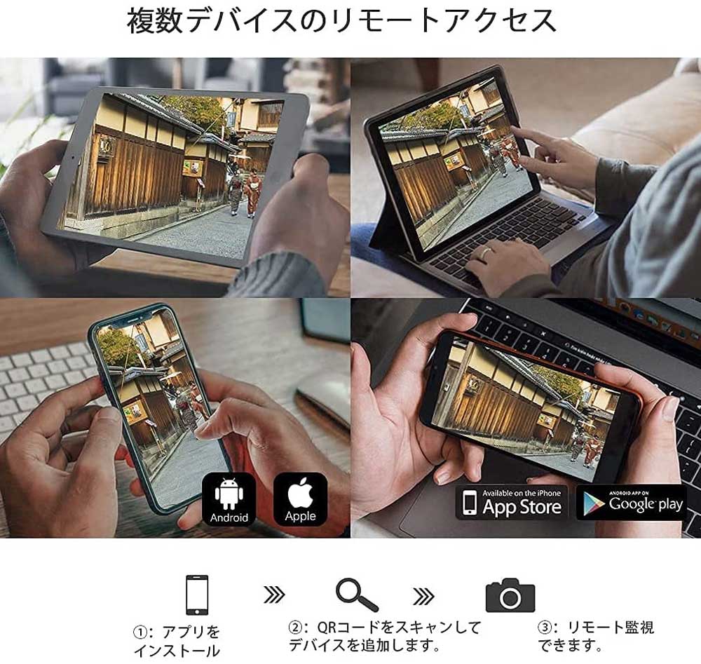 【TMEZON 】ワイヤレス防犯カメラ 屋外 300万画素 1536Ｐ8chレコーダー ワイヤレス防犯カメラ 8台セットIP6６防水防塵 屋外対応 ワイヤレス監視カメラ システム wifi スマホ PC遠隔監視 動体検知 暗視機能 日本語システム＆日本語取扱説明書 (8CHレコーダー＋8台カメラ＋2TB HDD)